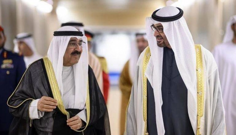 رئيس الإمارات وأمير الكويت (مكة)