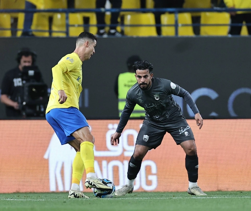 جانب من مواجهة النصر والرائد