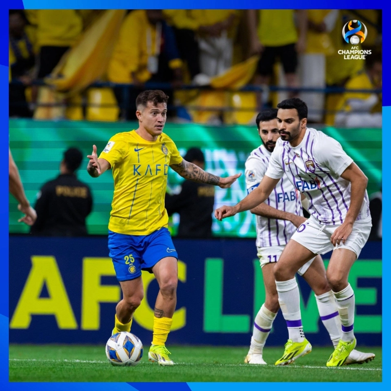 جانب من مباراة النصر والعين