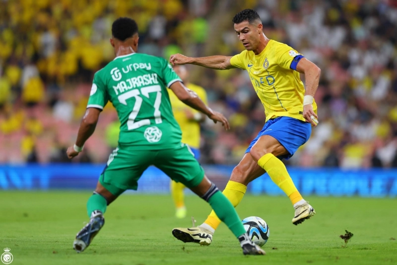 جانب من لقاء النصر والأهلي