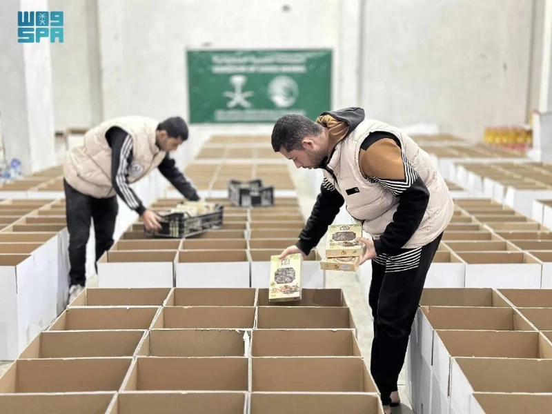 تجهيز السلال السعودية للتوزيع