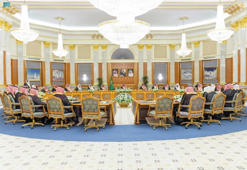 الأمير محمد بن سلمان لدى ترؤسه جلسة مجلس الوزراء (واس)