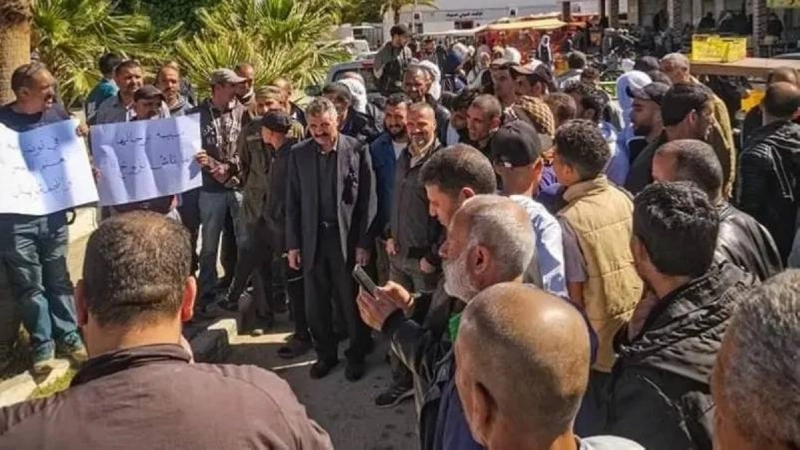 احتجاج في مدينة سبيبة التونسية (مكة)