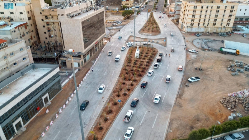انسياب الحركة المرورية بالطريق (مكة)