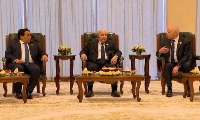 قيس سعيد وتبون والمنقي (مكة)