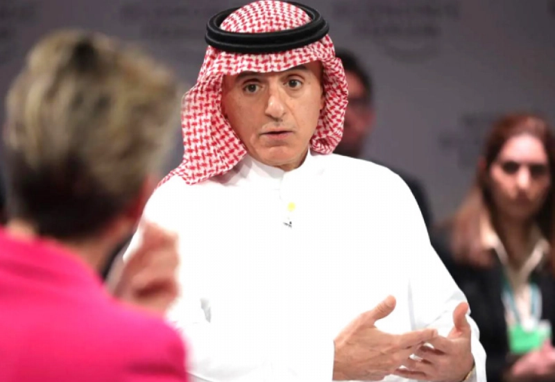 الجبير أثناء حديثه
