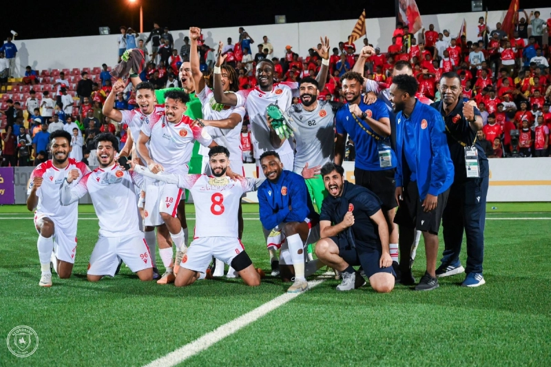 فرحة لاعبي القادسية بالصعود