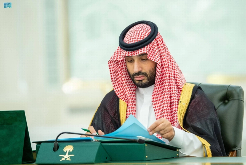 الأمير محمد بن سلمان خلال الجلسة