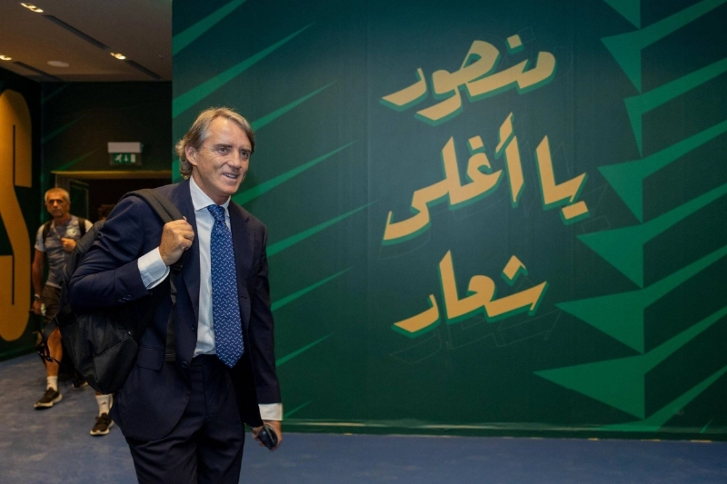 مانشيني قبل المباراة