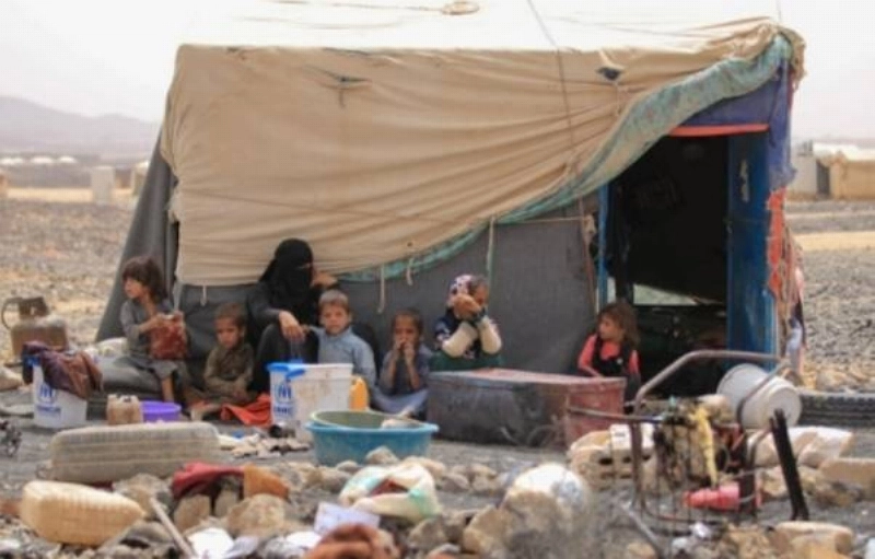 أسرة يمنية نازحة (مكة)