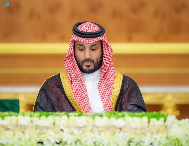 الأمير محمد بن سلمان لدى ترؤسه جلسة مجلس الوزراء (واس)