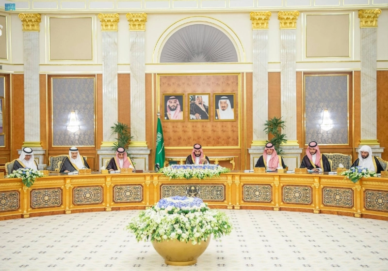 الأمير محمد بن سلمان مترئسا جلسة مجلس الوزراء بجدة (واس)
