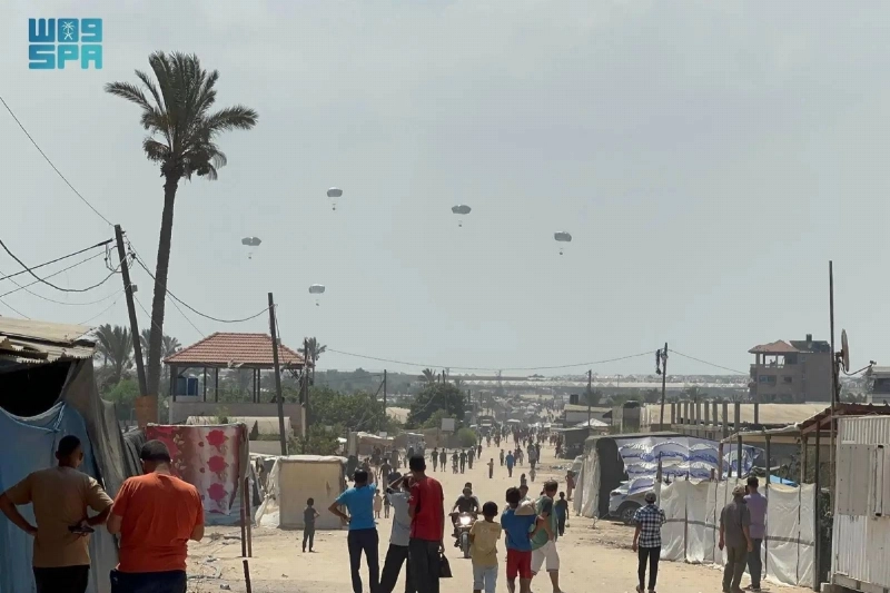 الإسقاط الجوي في المنطقة الموصى بها