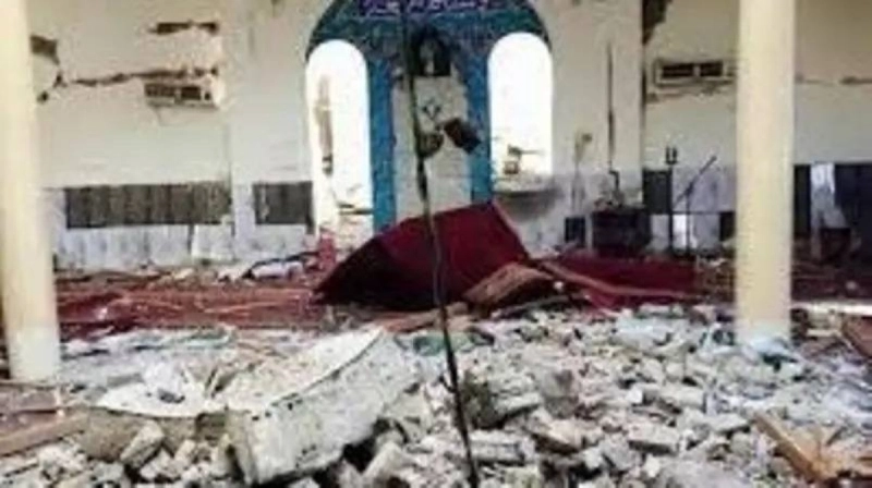 آثار الهجوم الحوثي على المسجد (مكة)