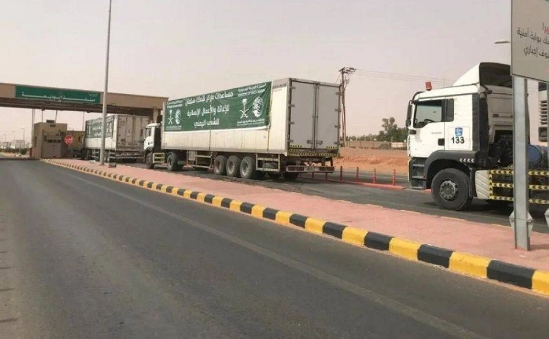 شاحنات مركز الملك سلمان للإغاثة