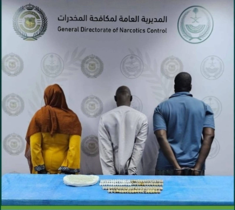 المهربون المقبوض عليهم في جدة