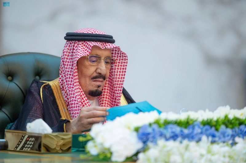 خادم الحرمين الشريفين لدى ترؤسه مجلس الوزراء