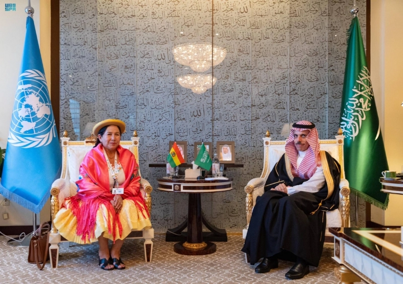 الأمير فيصل بن فرحان يلتقي وزيرة خارجية بوليفيا