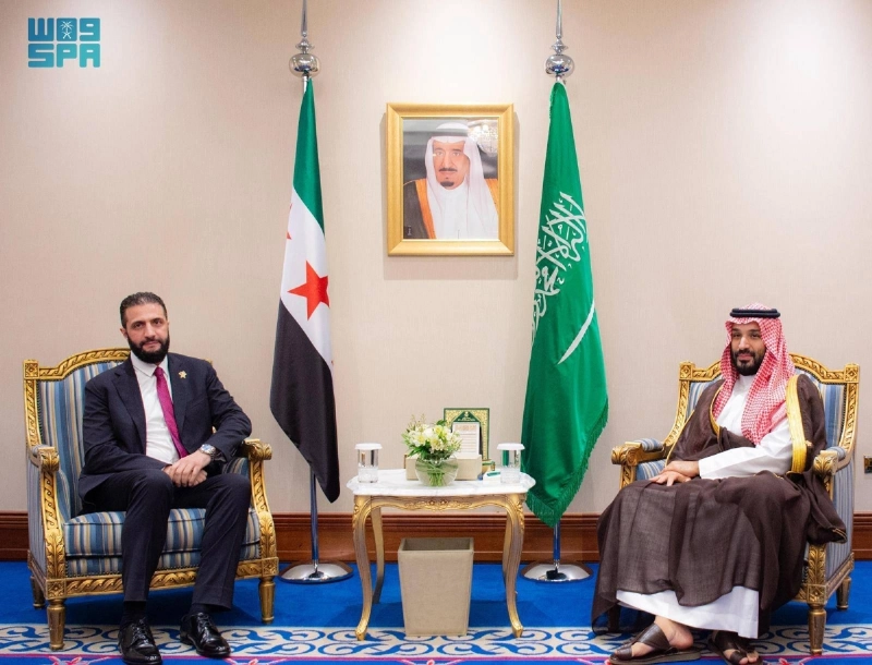 ولي العهد يلتقي الرئيس السوري