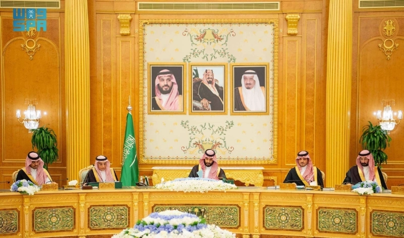 ولي العهد لدى ترؤسه جلسة مجلس الوزراء في الرياض