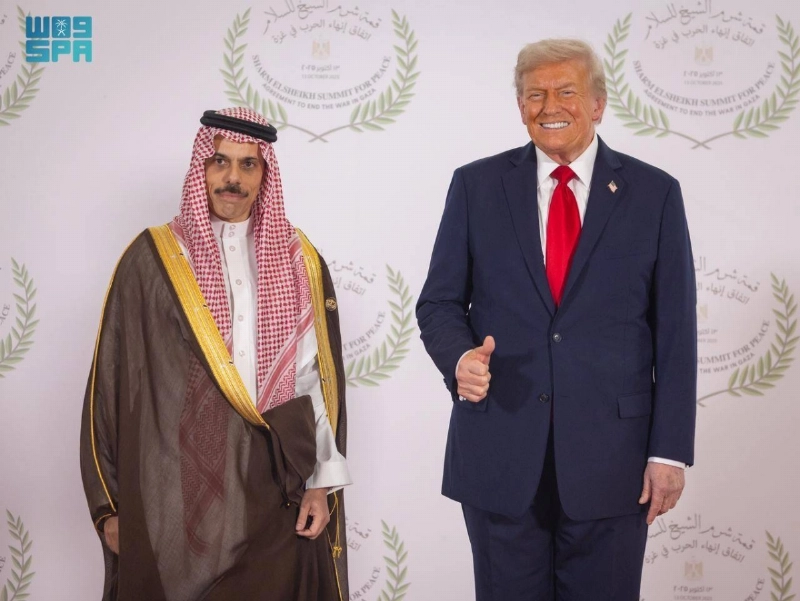 دونالد ترمب وفيصل بن فرحان