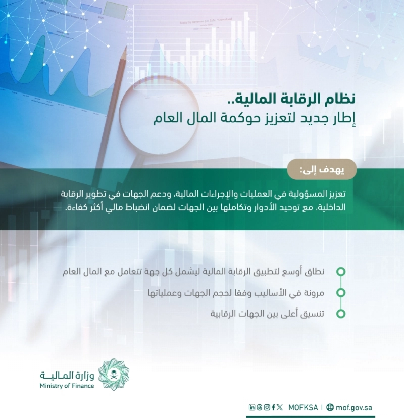 �انفوجرافات نظام الرقابة المالية.