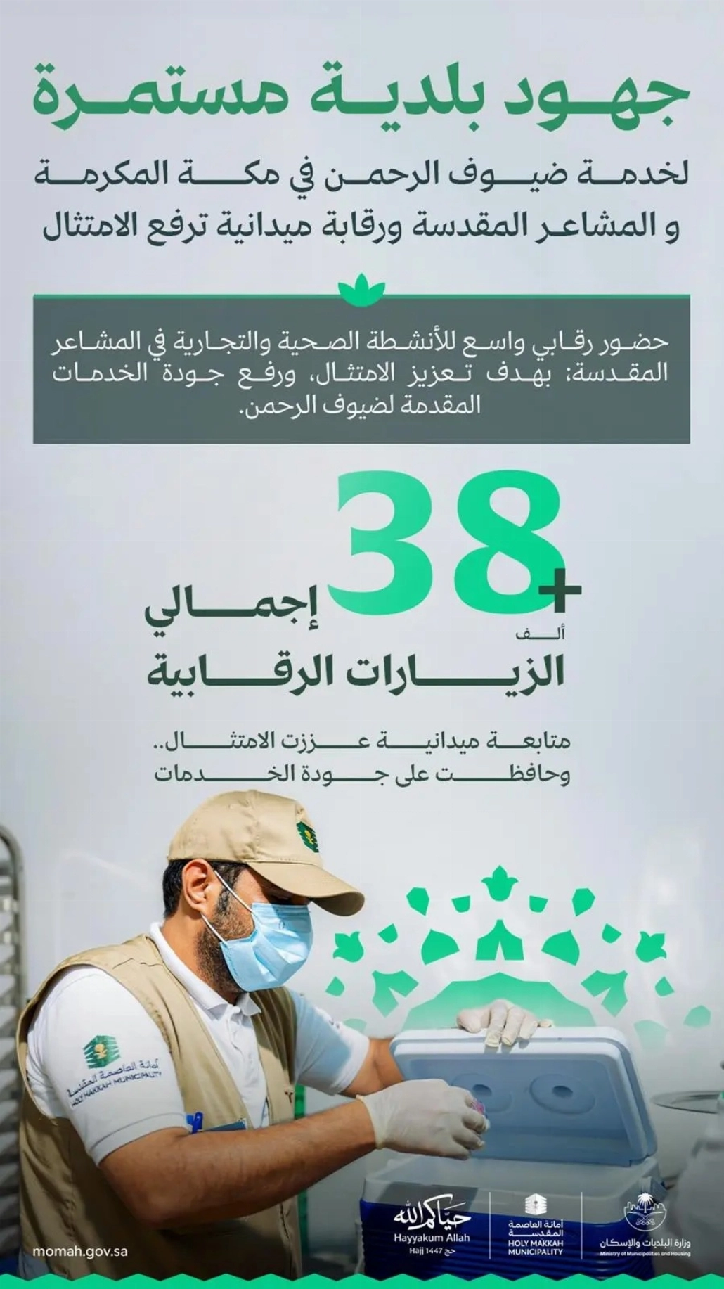 أسطول يتجاوز 3 آلاف معدة وآلية عملت على مدار الموسم في مكة والمشاعر