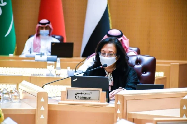 وزيرة الصحة تترأس جلسة الاجتماع الخامس الاستثنائي لوزراء صحة مجلس الصحة لدول مجلس التعاون