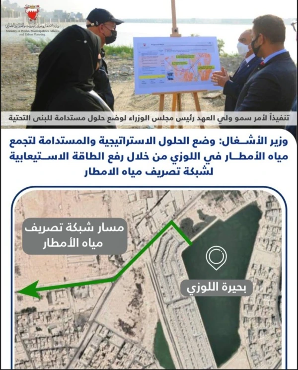 وزير الأشغال: حلول استراتيجية ومستدامة لتجمع مياه الأمطار في اللوزي ورفع الطاقة الاستيعابية لشبكة تصريف مياه الأمطار