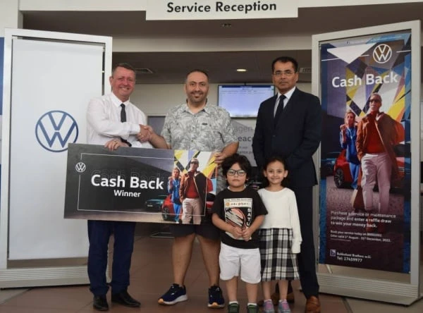 فولكس واجن البحرين تعلن أسماء الفائزين في حملة سيارات فولكس واجن "الاسترجاع النقدي"