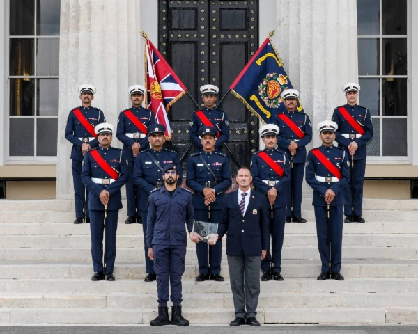 فريقا العصا لقياس الخطوات العسكرية يُحرزان الأول والثالث وأفضل قائد فريق في بطولة أكاديميّة "ساند هيرست"