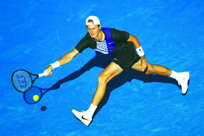 DELRAY BEACH, FLORIDA - FEBRUARY 21: Sebastian Korda of the United States returns a shot against Flavio Cobolli of Italy during their Men's Singles Semifinals match at Delray Beach Tennis Center on February 21, 2026 in Delray Beach, Florida.AFP DELRAY BEACH, FLORIDA - FEBRUARY 21: Sebastian Korda of the United States returns a shot against Flavio Cobolli of Italy during their Men's Singles Semifinals match at Delray Beach Tennis Center on February 21, 2026 in Delray Beach, Florida.AFP