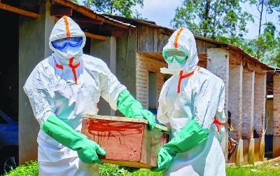 Red Cross workers wearing personal protective equipment (PPE) carry a coffin with the dead body of a child who died of Ebola, as aid agencies intensify efforts to contain a new Ebola outbreak involving the Bundibugyo strain in Mongbwalu, Djugu Territory, Ituri province, Democratic Republic of Congo, May 24, 2026. The child's parents remain at the isolation centre at the Mongbwalu General Referral Hospital. REUTERS Red Cross workers wearing personal protective equipment (PPE) carry a coffin with the dead body of a child who died of Ebola, as aid agencies intensify efforts to contain a new Ebola outbreak involving the Bundibugyo strain in Mongbwalu, Djugu Territory, Ituri province, Democratic Republic of Congo, May 24, 2026. The child's parents remain at the isolation centre at the Mongbwalu General Referral Hospital. REUTERS