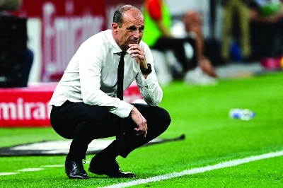 Massimiliano Allegri was appointed last May, returning to AC Milan 11 years following his first tenure ended, after they also failed to qualify for the Champions League. (AFP) Massimiliano Allegri was appointed last May, returning to AC Milan 11 years following his first tenure ended, after they also failed to qualify for the Champions League. (AFP)