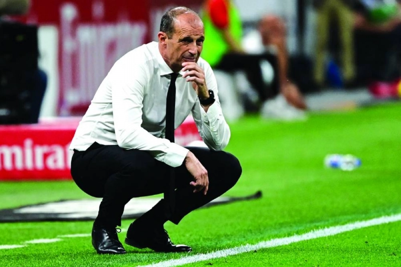 Massimiliano Allegri was appointed last May, returning to AC Milan 11 years following his first tenure ended, after they also failed to qualify for the Champions League. (AFP) Massimiliano Allegri was appointed last May, returning to AC Milan 11 years following his first tenure ended, after they also failed to qualify for the Champions League. (AFP)