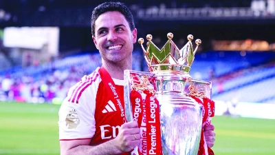 Arsenal manager Mikel Arteta believes the confidence gained by winning the Premier League will inspire the Gunners to upset the odds against Paris Saint-Germain in Saturday’s Champions League final in Budapest. Arsenal manager Mikel Arteta believes the confidence gained by winning the Premier League will inspire the Gunners to upset the odds against Paris Saint-Germain in Saturday’s Champions League final in Budapest.