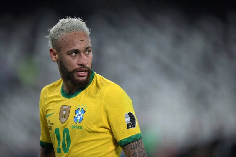 Brazil's Neymar faces two to three weeks on the sidelines after injuring his calf. (AFP) Brazil's Neymar faces two to three weeks on the sidelines after injuring his calf. (AFP)