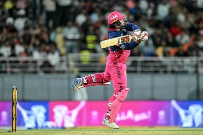 Rajasthan Royals' Vaibhav Sooryavanshi plays a shot during the IPL T20 Second Qualifier against Gujarat Titans at the Maharaja Yadavindra Singh International Cricket Stadium on the outskirts of Chandigarh on May 29, 2026. (AFP) Rajasthan Royals' Vaibhav Sooryavanshi plays a shot during the IPL T20 Second Qualifier against Gujarat Titans at the Maharaja Yadavindra Singh International Cricket Stadium on the outskirts of Chandigarh on May 29, 2026. (AFP)