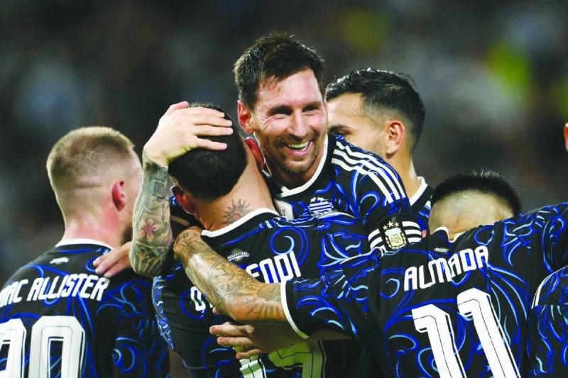 Lionel Messi, 38, had not previously confirmed he would play in what will be a record-breaking sixth World Cup for the Argentine superstar. (AFP)
Lionel Messi, 38, had not previously confirmed he would play in what will be a record-breaking sixth World Cup for the Argentine superstar. (AFP)