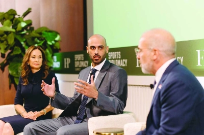 Jassim al-Jassim at the Foreign Policy Sports Diplomacy Summit in Washington DC. Jassim al-Jassim at the Foreign Policy Sports Diplomacy Summit in Washington DC.