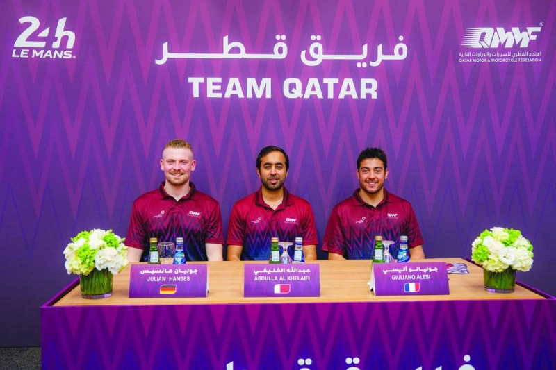 Team Qatar’s GT programme features Qatari driver Abdulla al-Khelaifi alongside Julian Hanses and Giuliano Alesi Team Qatar’s GT programme features Qatari driver Abdulla al-Khelaifi alongside Julian Hanses and Giuliano Alesi