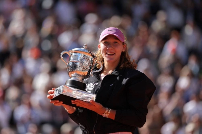 Russia's Mirra Andreeva holds the trophy after winning the French Open against Poland's Maja Chwalinska at the Roland-Garros Complex in Paris on June 6, 2026. (AFP) Russia's Mirra Andreeva holds the trophy after winning the French Open against Poland's Maja Chwalinska at the Roland-Garros Complex in Paris on June 6, 2026. (AFP)