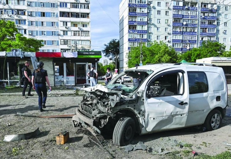 The site of a Russian drone strike, amid Russia's attack on Ukraine, in Zaporizhzhia, Ukraine June 8, 2026. REUTERS The site of a Russian drone strike, amid Russia's attack on Ukraine, in Zaporizhzhia, Ukraine June 8, 2026. REUTERS