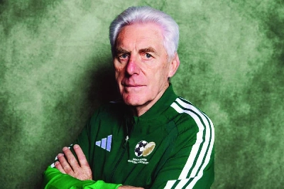 South Africa's coach Hugo Broos South Africa's coach Hugo Broos