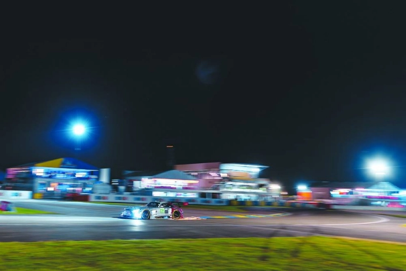 Qatar’s Abdulla al-Khelaifi drives during a practice session at the 24 Hours of Le Mans. Qatar’s Abdulla al-Khelaifi drives during a practice session at the 24 Hours of Le Mans.