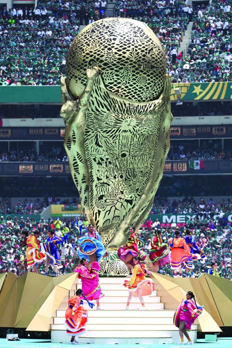 Artist perform during the opening ceremony ahead of the 2026 World Cup Group A football match between Mexico and South Africa at the Mexico City Stadium in Mexico City on June 11, 2026. (AFP) Artist perform during the opening ceremony ahead of the 2026 World Cup Group A football match between Mexico and South Africa at the Mexico City Stadium in Mexico City on June 11, 2026. (AFP)