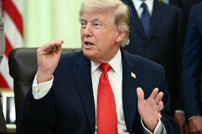US President Donald Trump speaks before signing a proclamation in the Oval Office of the White House in Washington, DC, Thursday. (AFP) US President Donald Trump speaks before signing a proclamation in the Oval Office of the White House in Washington, DC, Thursday. (AFP)