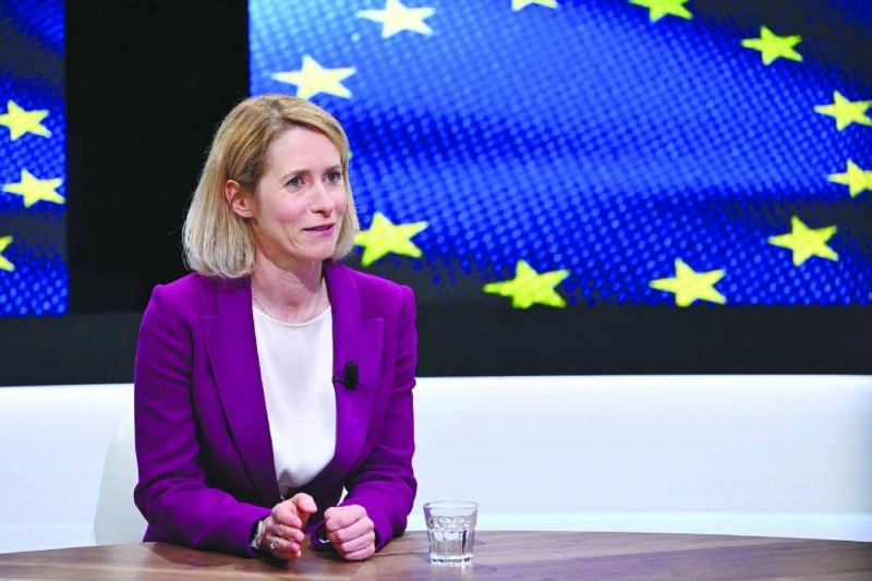 EU High Representative and Vice-President for Foreign Affairs and Security Policy Kaja Kallas answers questions in an interview at the EU headquarters in Brussels on June 3, 2026. (AFP) EU High Representative and Vice-President for Foreign Affairs and Security Policy Kaja Kallas answers questions in an interview at the EU headquarters in Brussels on June 3, 2026. (AFP)