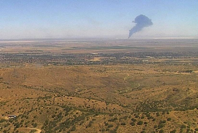 Smoke rises from Edwards Air Force Base after the crash of a US Air Force B-52 bomber aircraft in Edwards, California, US, June 15, 2026, in a still image from an ALERTCalifornia fire surveillance camera. REUTERS Smoke rises from Edwards Air Force Base after the crash of a US Air Force B-52 bomber aircraft in Edwards, California, US, June 15, 2026, in a still image from an ALERTCalifornia fire surveillance camera. REUTERS