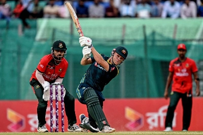 Australia's Cooper Connolly plays a shot during the first Twenty20 (T20) international against Bangladesh at the Bir Sreshtho Flight Lieutenant Matiur Rahman Stadium in Chattogram on June 17, 2026. (AFP) Australia's Cooper Connolly plays a shot during the first Twenty20 (T20) international against Bangladesh at the Bir Sreshtho Flight Lieutenant Matiur Rahman Stadium in Chattogram on June 17, 2026. (AFP)